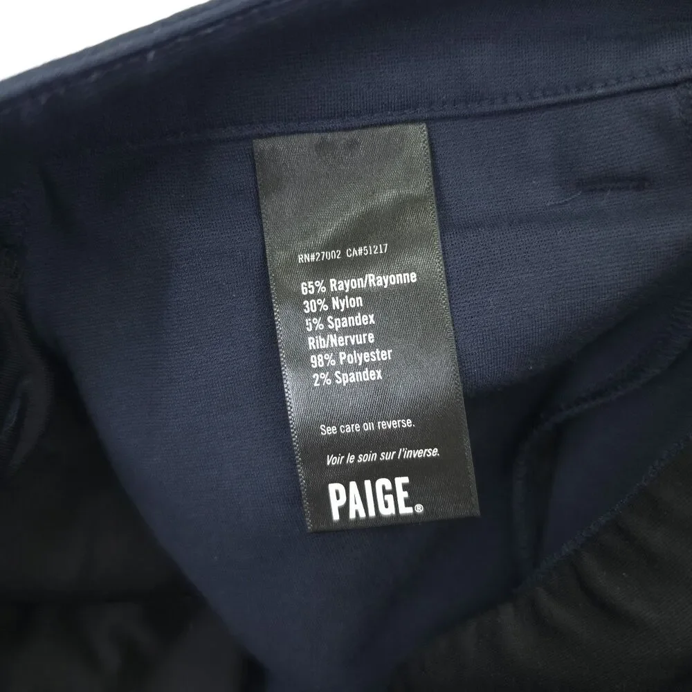 Paige Pants Men’s 31x26 Navy Blue Jogger Style Stretch Tapered Casual